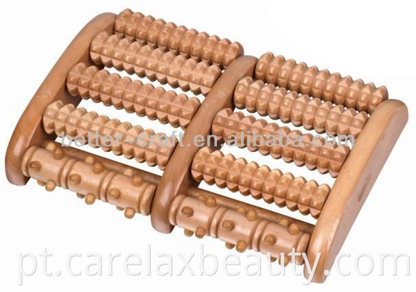 5row Wood Foot Massager para pés de madeira